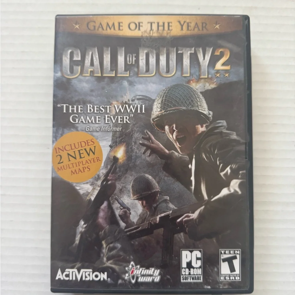 Call of Duty 2: Game of the Year (PC, 2005) 6 Disks And Manual CIB